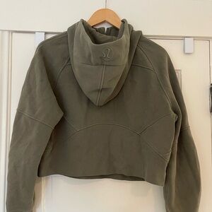 Lululemon Green Cropped Hoodie XS